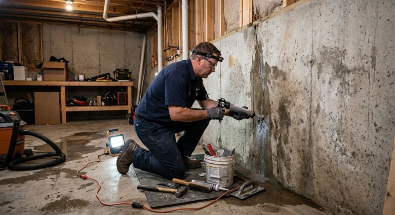 Leaking Basement Repair in Greenville, SC